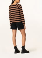 ARMEDANGELS Long sleeve shirt DELAA STRIPE , Color: BLACK/ BROWN (Image 1)