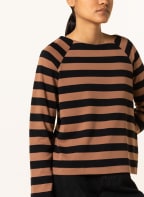 ARMEDANGELS Long sleeve shirt DELAA STRIPE , Color: BLACK/ BROWN (Image 1)