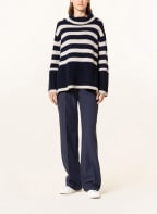 HEMISPHERE Pullover mit Cashmere , Farbe: DUNKELBLAU/ CREME (Bild 1)