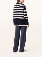 HEMISPHERE Pullover mit Cashmere , Farbe: DUNKELBLAU/ CREME (Bild 1)