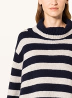 HEMISPHERE Pullover mit Cashmere , Farbe: DUNKELBLAU/ CREME (Bild 1)