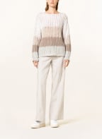 HEMISPHERE Cashmere sweater, Color: LIGHT GRAY/ ECRU/ CREAM (Image 1)