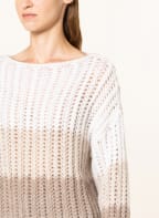 HEMISPHERE Cashmere sweater, Color: LIGHT GRAY/ ECRU/ CREAM (Image 1)