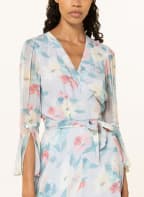 POLO RALPH LAUREN Wrap dress with 3/4 sleeves , Color: LIGHT BLUE/ LIGHT RED/ DARK GREEN (Image 1)