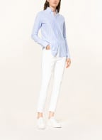 POLO RALPH LAUREN Hemdbluse aus Piqué, Farbe: HELLBLAU/ WEISS (Bild 1)