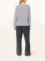 10DAYS Long sleeve shirt, Color: WHITE/ BLACK (Image 1)
