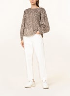Marc O'Polo Blusenshirt, Farbe: CREME/ BRAUN (Bild 1)