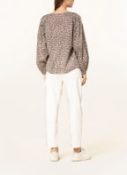 Marc O'Polo Blusenshirt, Farbe: CREME/ BRAUN (Bild 1)