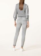 monari Destroyed jeans with beading and decorative gems, Color: 880 platin (Image 1)
