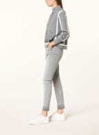 monari Destroyed jeans with beading and decorative gems, Color: 880 platin (Image 1)