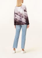 monari Longsleeve mit Schmucksteinen , Farbe: DUNKELLILA/ HELLLILA (Bild 1)