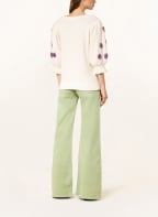 FABIENNE CHAPOT Pullover ROBERTA mit 3/4-Arm, Farbe: HELLGELB/ LILA (Bild 1)