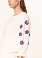 FABIENNE CHAPOT Pullover ROBERTA mit 3/4-Arm, Farbe: HELLGELB/ LILA (Bild 1)
