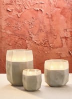 ONNO Collection Duftkerze TERRE MEDIUM, Farbe: GRAU/ BEIGE (Bild 1)