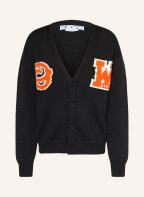 Off-White Strickjacke, Farbe: SCHWARZ/ ORANGE (Bild 1)