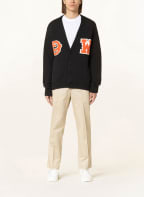 Off-White Strickjacke, Farbe: SCHWARZ/ ORANGE (Bild 1)