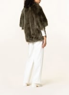BENEDETTA NOVI Lammfell-Jacke SANDRAS zum Wenden , Farbe: OLIV (Bild 1)