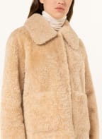 BENEDETTA NOVI Lederjacke GAIA mit Lammfell, Farbe: BEIGE (Bild 1)