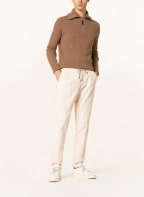 STROKESMAN'S Corduroy trousers LEO in jogger style slim fit , Color: ECRU (Image 1)