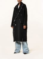 BALENCIAGA Oversized-Wollmantel, Farbe: SCHWARZ/ WEISS (Bild 1)