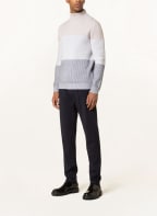 eleventy Rollkragenpullover aus Cashmere, Farbe: HELLGRAU/ GRAU/ CREME (Bild 1)