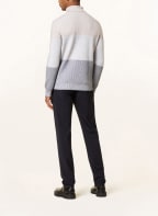 eleventy Rollkragenpullover aus Cashmere, Farbe: HELLGRAU/ GRAU/ CREME (Bild 1)