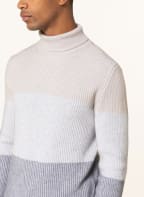 eleventy Rollkragenpullover aus Cashmere, Farbe: HELLGRAU/ GRAU/ CREME (Bild 1)