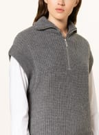 MRS & HUGS Cashmere-Pullunder, Farbe: GRAU (Bild 1)