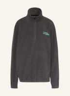 7 DAYS ACTIVE Fleece-Troyer REC, Farbe: DUNKELGRAU/ HELLGRÜN/ WEISS (Bild 1)