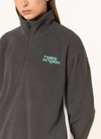 7 DAYS ACTIVE Fleece-Troyer REC, Farbe: DUNKELGRAU/ HELLGRÜN/ WEISS (Bild 1)
