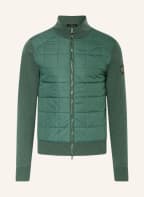 BELSTAFF Strickjacke KELBROOK im Materialmix, Farbe: GRÜN (Bild 1)