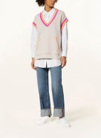 Grace Sweat-Pullunder, Farbe: PINK/ ORANGE/ BEIGE (Bild 1)