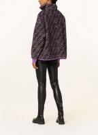 rich&royal Oversized-Sweatshirt aus Teddyfell, Farbe: LILA/ KHAKI (Bild 1)