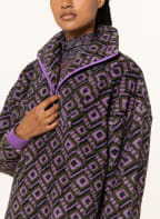 rich&royal Oversized-Sweatshirt aus Teddyfell, Farbe: LILA/ KHAKI (Bild 1)