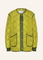 rich&royal Steppjacke im Materialmix, Farbe: HELLGRÜN/ CREME (Bild 1)