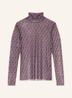 rich&royal Mesh long sleeve shirt, Color: GREEN/ DARK PURPLE/ LIGHT PURPLE (Image 1)