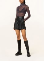 rich&royal Mesh long sleeve shirt, Color: GREEN/ DARK PURPLE/ LIGHT PURPLE (Image 1)