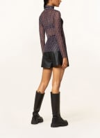 rich&royal Mesh long sleeve shirt, Color: GREEN/ DARK PURPLE/ LIGHT PURPLE (Image 1)