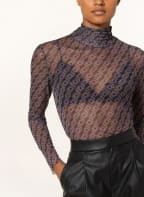 rich&royal Mesh long sleeve shirt, Color: GREEN/ DARK PURPLE/ LIGHT PURPLE (Image 1)