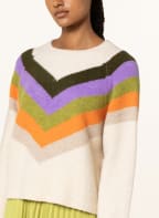 rich&royal Pullover, Farbe: CREME/ HELLGRÜN/ ORANGE (Bild 1)
