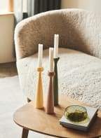 APPLICATA Candleholder BLOSSOM, Color: DARK YELLOW (Image 1)
