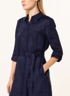 HOBBS Hemdblusenkleid LINDEN aus Leinen, Farbe: DUNKELBLAU (Bild 1)