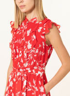 HOBBS Hemdblusenkleid GEORGIANA, Farbe: ROT/ WEISS (Bild 1)