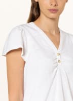 WHISTLES T-Shirt mit Leinen, Farbe: WEISS (Bild 1)