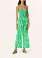 WHISTLES Jumpsuit DAISY , Color: GREEN/ CREAM (Image 1)