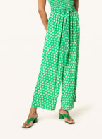 WHISTLES Jumpsuit DAISY , Color: GREEN/ CREAM (Image 1)
