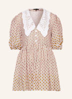 maje Leinenkleid ROMELANGE, Farbe: WEISS/ ORANGE (Bild 1)