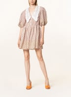 maje Leinenkleid ROMELANGE, Farbe: WEISS/ ORANGE (Bild 1)