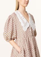 maje Leinenkleid ROMELANGE, Farbe: WEISS/ ORANGE (Bild 1)