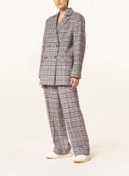 KARO KAUER Blazer, Farbe: SCHWARZ/ WEISS/ ORANGE (Bild 1)